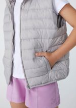 Colete Puffer Infantil Unissex Com Bolsos