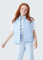 Colete Puffer Infantil Unissex Com Bolsos