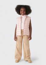 Colete Puffer Infantil Unissex Com Bolsos