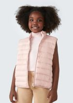 Colete Puffer Infantil Unissex Com Bolsos