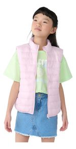 Colete Puffer Infantil Unissex Com Bolsos