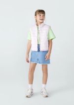 Colete Puffer Infantil Unissex Com Bolsos