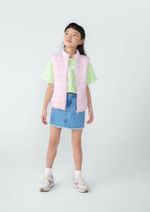 Colete Puffer Infantil Unissex Com Bolsos