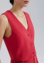 Colete Feminino Em Crepe