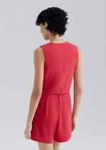 Colete Feminino Em Crepe