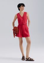 Colete Feminino Em Crepe