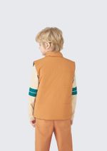 Colete Puffer Infantil Menino Gola Alta Dupla Face