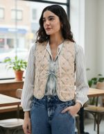 Colete Feminino Estampado Matelassê