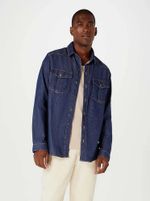 Camisa Jeans Masculina Manga Longa