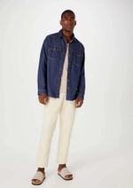 Camisa Jeans Masculina Manga Longa