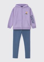 Conjunto Longo Infantil Menina Em Moletom Peluciado