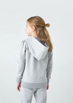 Jaqueta Básica Infantil Menina De Moletom Com Capuz