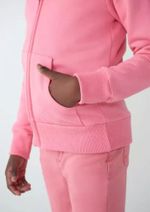 Jaqueta Básica Infantil Menina De Moletom Com Capuz