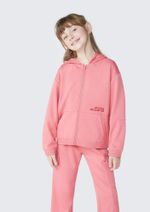 Jaqueta De Moletom Infantil Menina Com Capuz