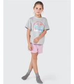 Pijama Infantil Menina Curto Com Estampa