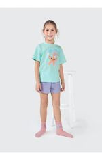 Pijama Infantil Menina Curto Com Estampa