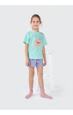 Pijama Infantil Menina Curto Com Estampa