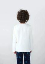 Pijama Infantil Menino Longo Estampado Em Fleece