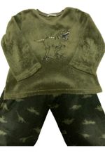 Pijama Infantil Menino Longo Estampado Em Fleece