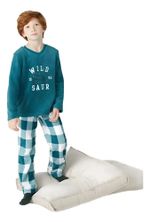 Pijama Infantil Menino Longo Estampado Em Fleece