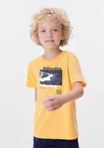 Conjunto Manga Curta Infantil Menino Em Malha De Algodão