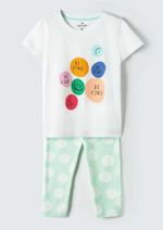 Conjunto Infantil Menina Com Calça Estampada