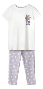 Conjunto Infantil Menina Com Calça Estampada
