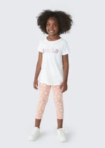 Conjunto Infantil Menina Com Calça Estampada