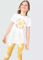Conjunto Infantil Menina Com Calça Estampada