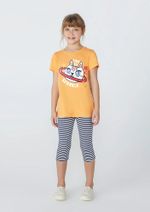 Conjunto Infantil Menina Com Calça Estampada