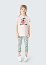 Conjunto Infantil Menina Com Calça Estampada
