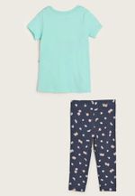 Conjunto Infantil Menina Com Calça Estampada