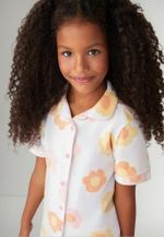 Pijama Infantil Menina Estampado Curto 2 Peças