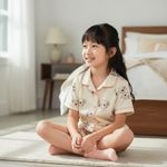 Pijama Infantil Menina Estampado Curto 2 Peças