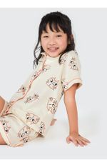 Pijama Infantil Menina Estampado Curto 2 Peças