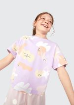 Pijama Curto Infantil Menina + Scrunchie