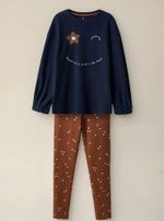 Conjunto Longo Infantil Menina Com Estampa