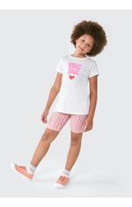 Conjunto Infantil Menina Curto Com Estampa