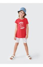 Conjunto Infantil Menina Curto Com Estampa