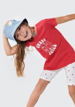 Conjunto Infantil Menina Curto Com Estampa