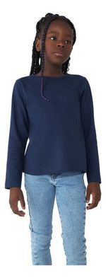 Blusa Básica Infantil Menina Manga Longa (6326 X)