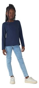 Blusa Básica Infantil Menina Manga Longa (6326 X)