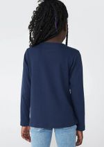 Blusa Básica Infantil Menina Manga Longa (6326 X)