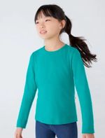 Blusa Básica Infantil Menina Manga Longa (6326 X)