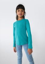 Blusa Básica Infantil Menina Manga Longa (6326 X)