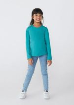 Blusa Básica Infantil Menina Manga Longa (6326 X)