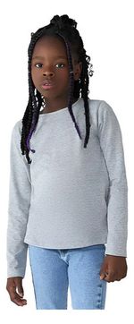 Blusa Básica Infantil Menina Manga Longa (6326 X)