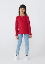 Blusa Básica Infantil Menina Manga Longa (6326 X)