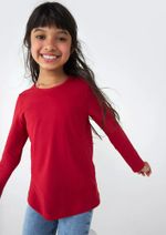 Blusa Básica Infantil Menina Manga Longa (6326 X)