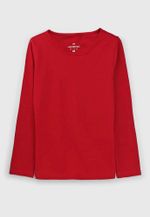 Blusa Básica Infantil Menina Manga Longa (6326 X)